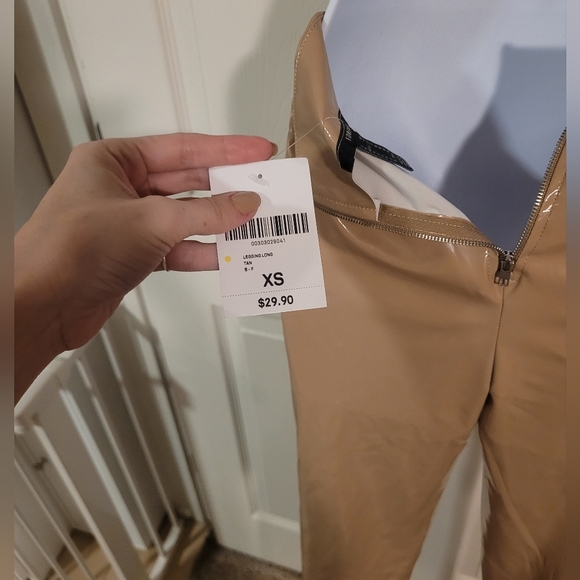 NWT Rare Forever 21 Vinyl PVC Bandeau Leggings Coord Set - Picture 16 of 16